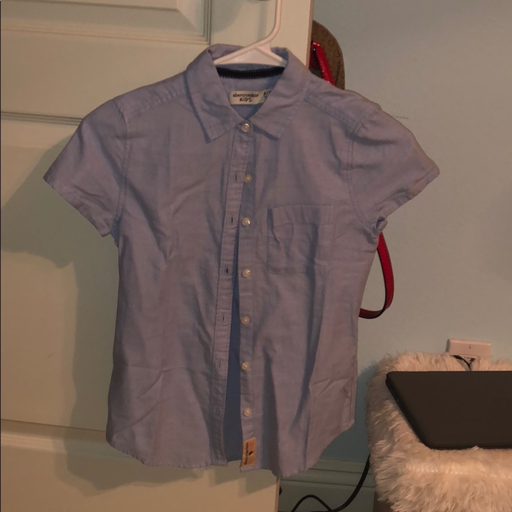 Abercrombie & Fitch Kids Button Down Blue Shirt